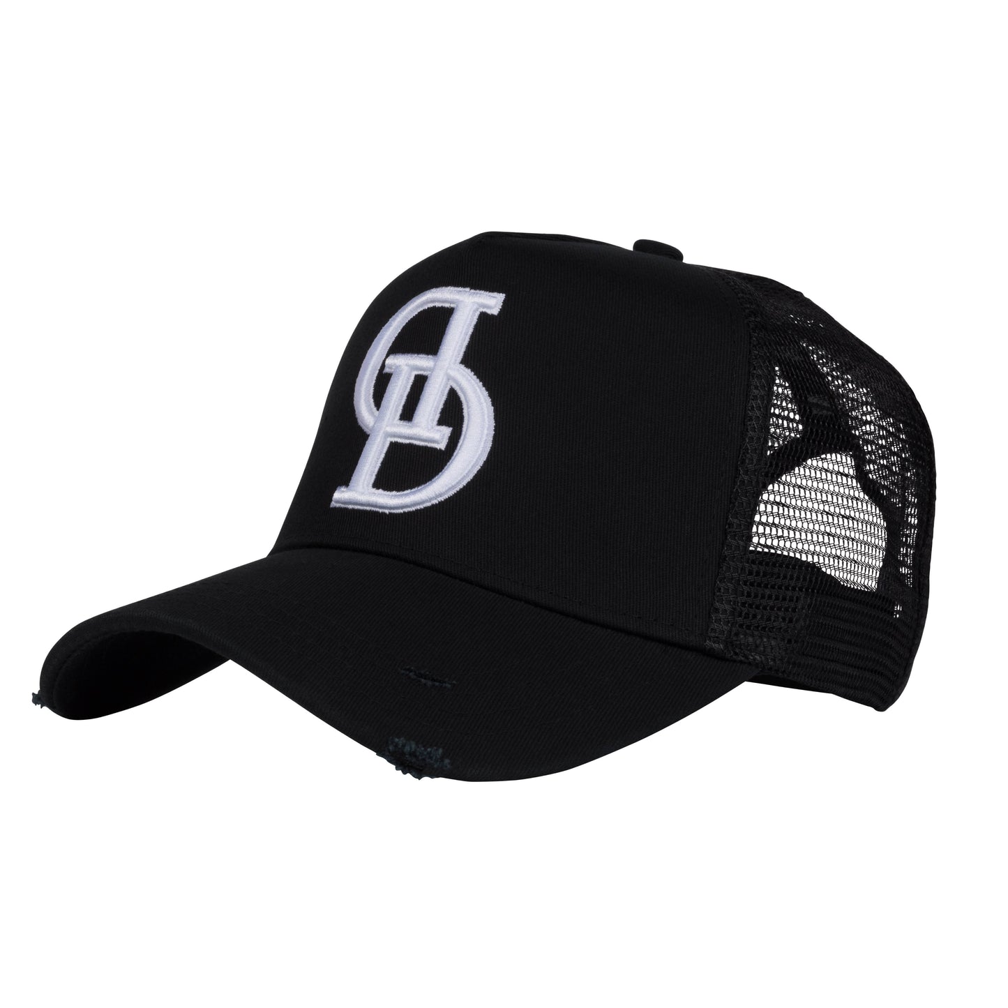 DD Embroidered Ripped Trucker Cap